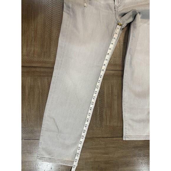 NWT River Island High Rise Straight Stretch Denim Gray Jeans US Size 6 UK 10 NEW - Picture 8 of 14